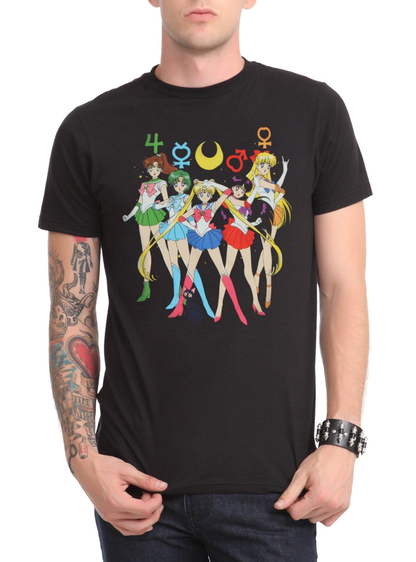 Sailor Moon Group Symbols T-Shirt, , hi-res