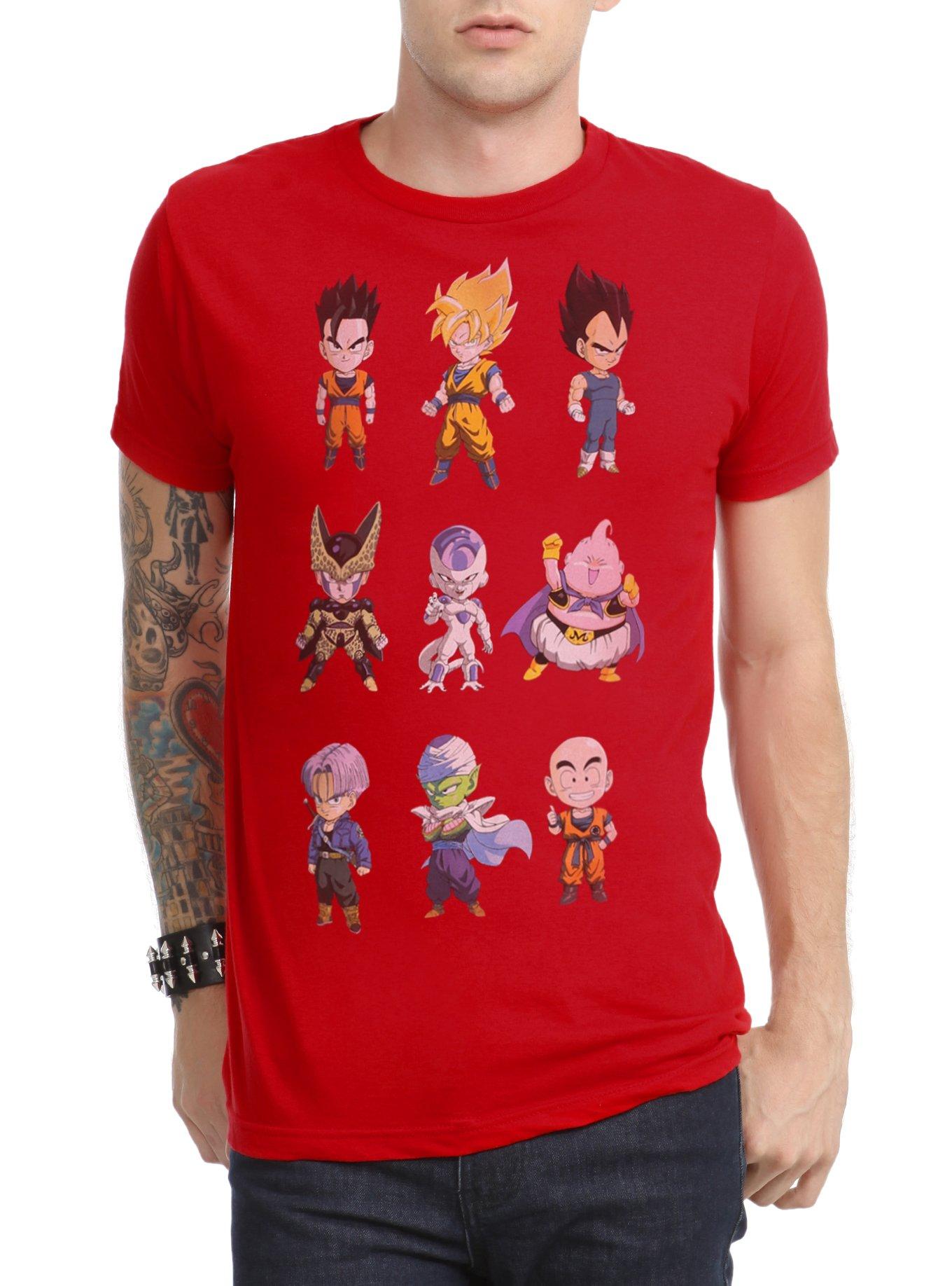 Dragon Ball Z Chibi Characters T-Shirt, BLACK, hi-res