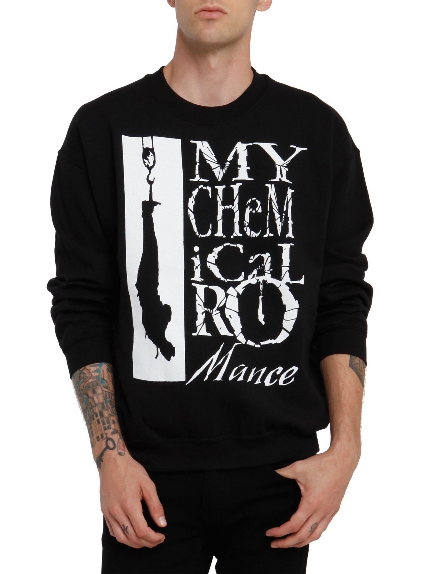 My Chemical Romance Hanged Crew Pullover, BLACK, hi-res