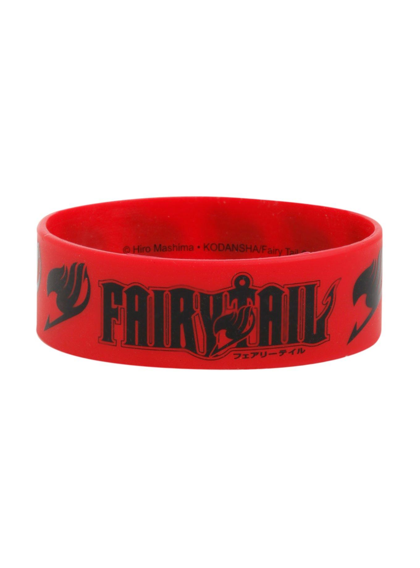 Fairy Tail Symbol Rubber Bracelet, , hi-res