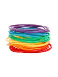 Rainbow Rubber Bracelet 20 Pack, , hi-res