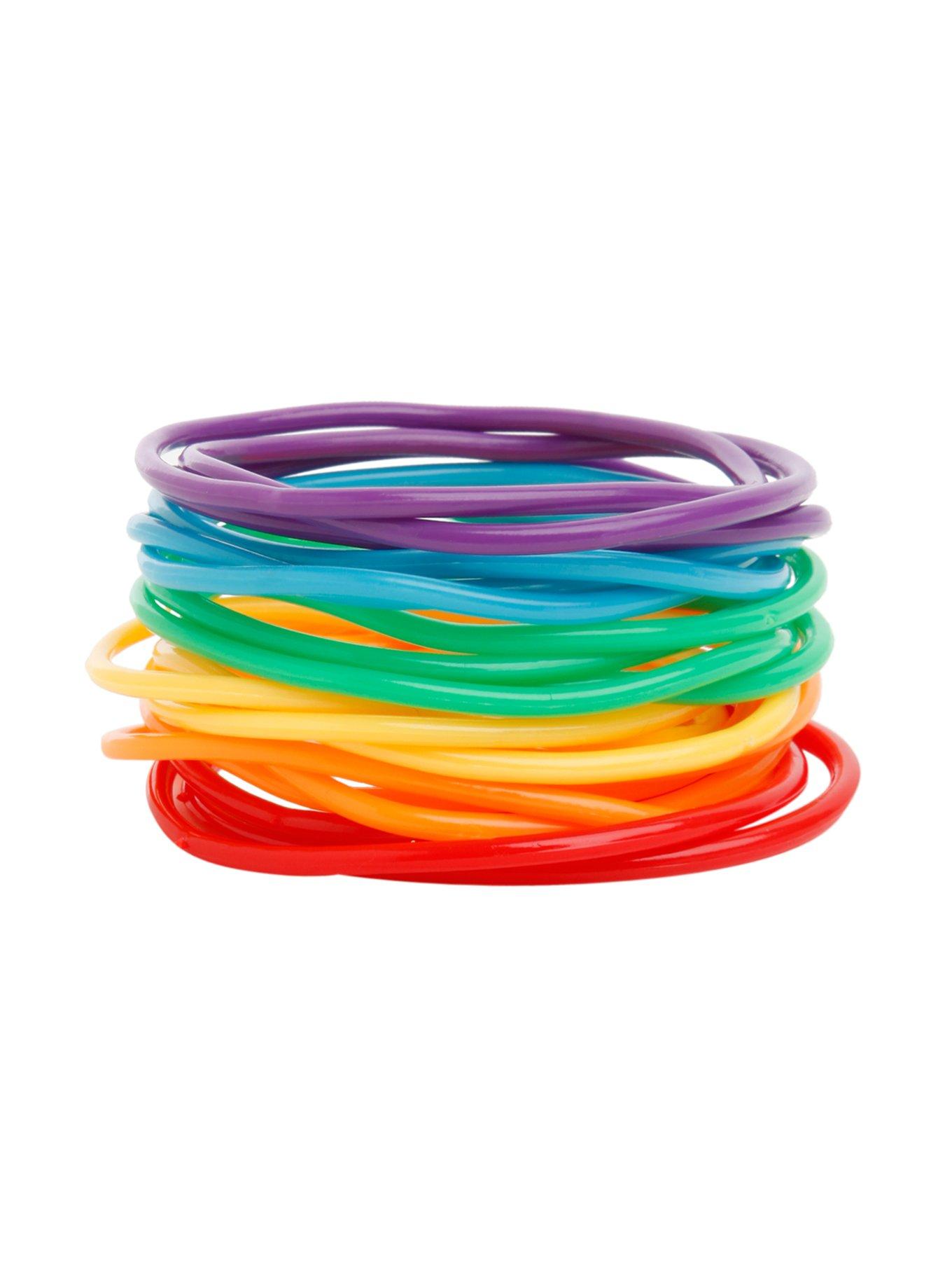Rainbow Rubber Bracelet 20 Pack, , hi-res