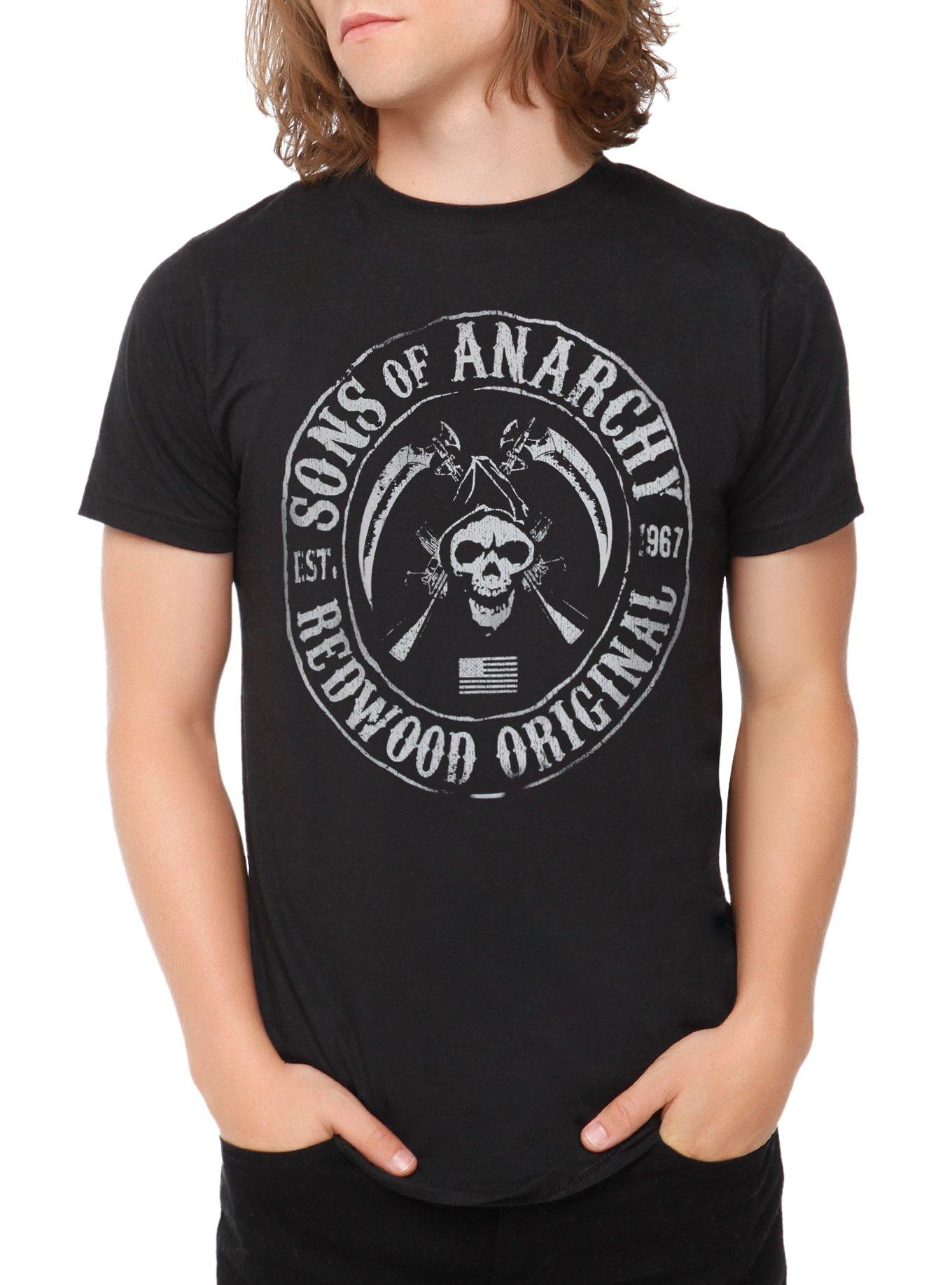 Sons Of Anarchy Circle Logo T-Shirt, BLACK, hi-res