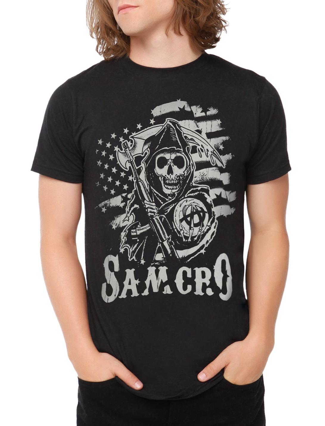 Sons Of Anarchy SAMCRO T-Shirt, BLACK, hi-res