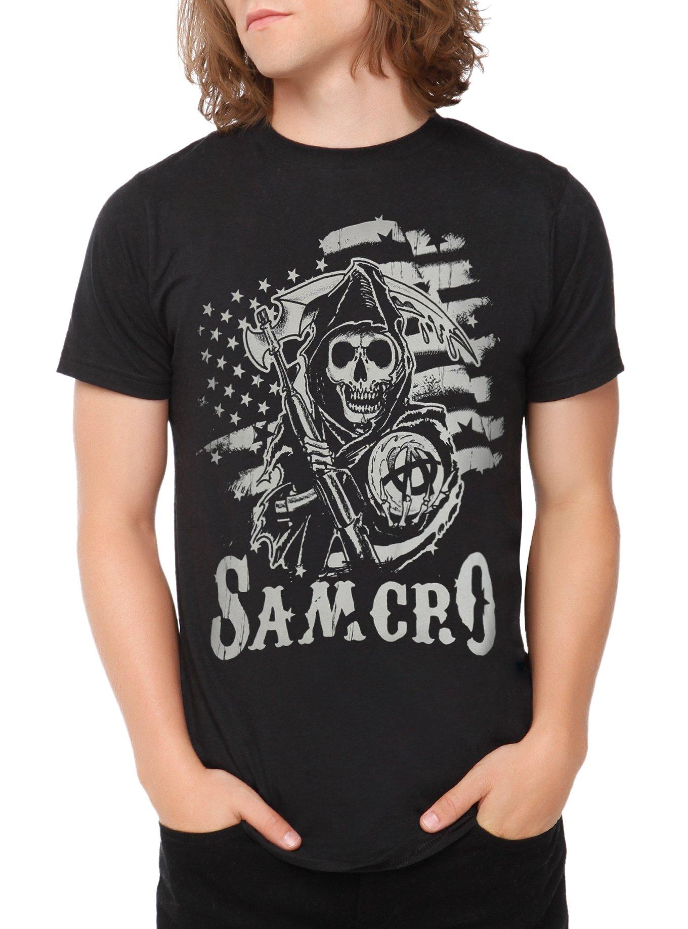 Sons Of Anarchy SAMCRO T-Shirt, BLACK, hi-res