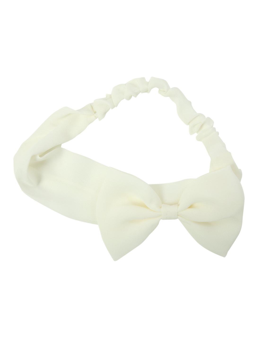 LOVEsick Ivory Bow Stretch Headband, , hi-res