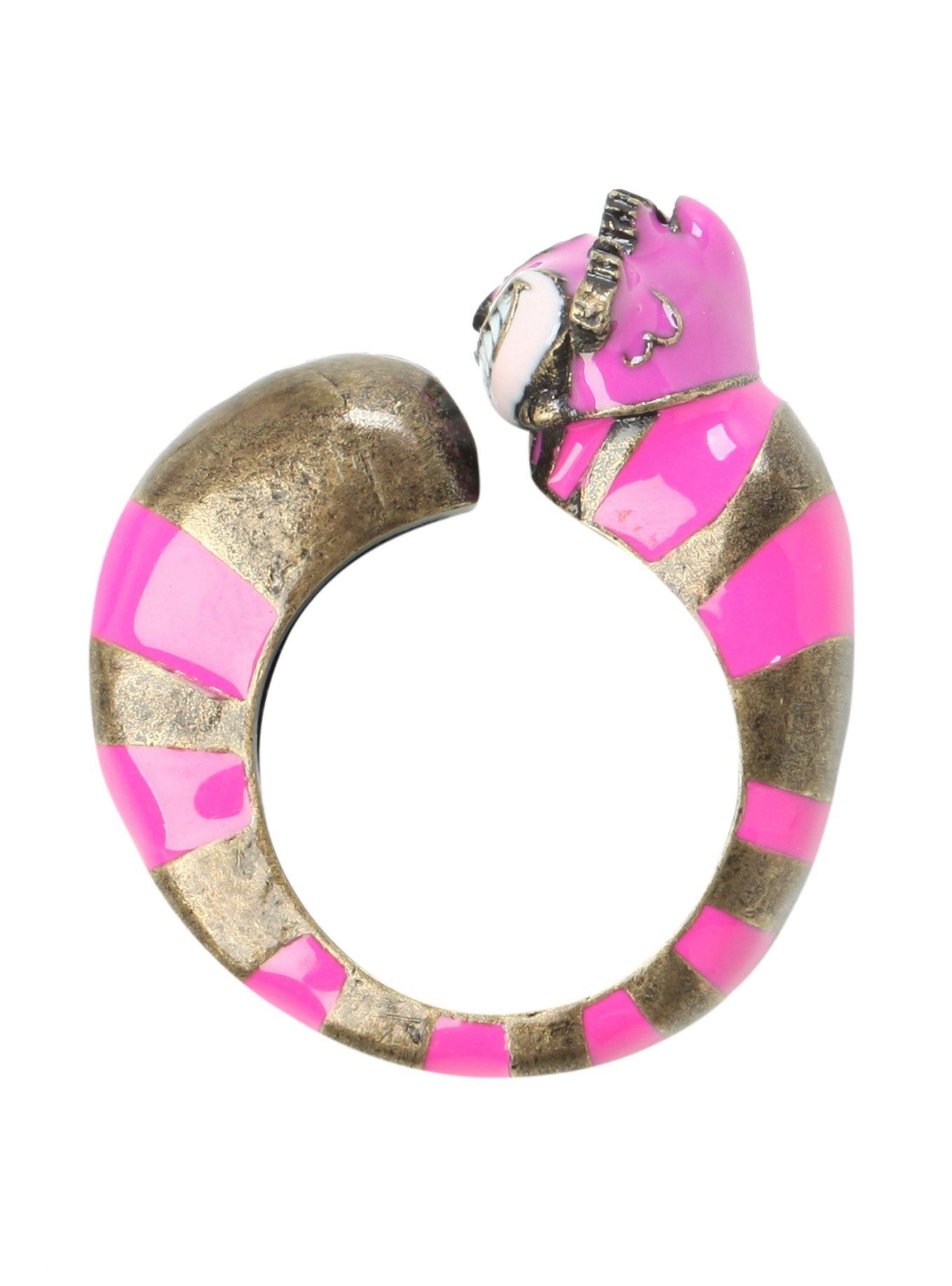 Disney Alice In Wonderland Cheshire Cat Wrap Ring, , hi-res