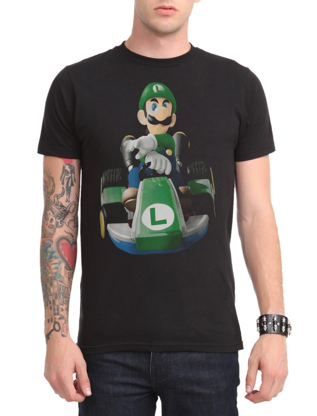 Nintendo Mario Kart 8 Luigi Death Stare T-Shirt, , hi-res