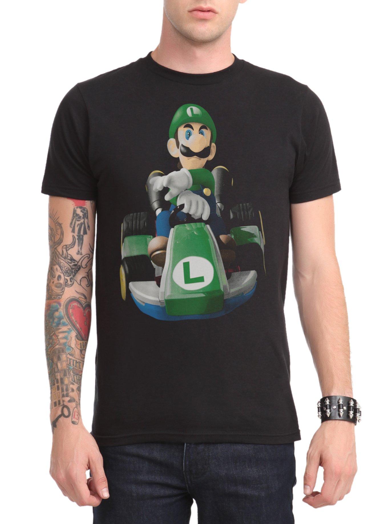 Nintendo Mario Kart 8 Luigi Death Stare T-Shirt, , hi-res