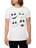 The Nightmare Before Christmas Jack Heads T-Shirt, WHITE, hi-res