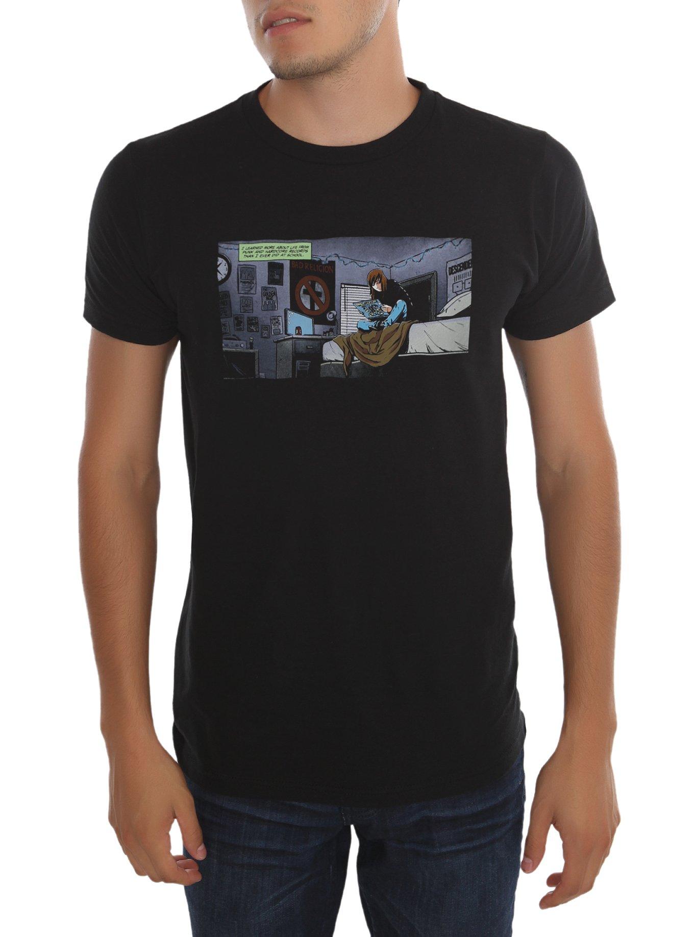 Black Mask Liberator Comic Panel T-Shirt, BLACK, hi-res