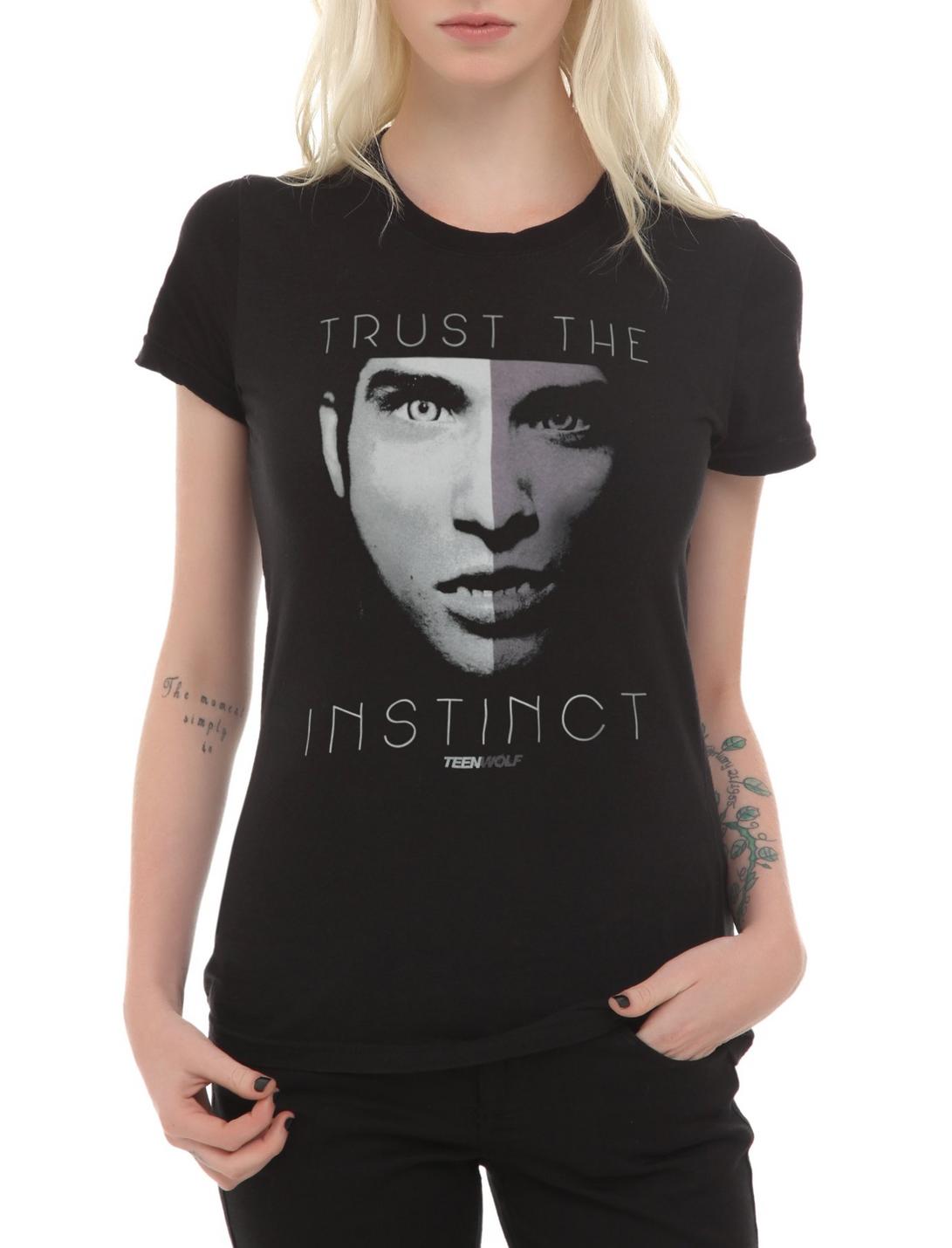 Teen Wolf Trust The Instinct Girls T-Shirt, BLACK, hi-res