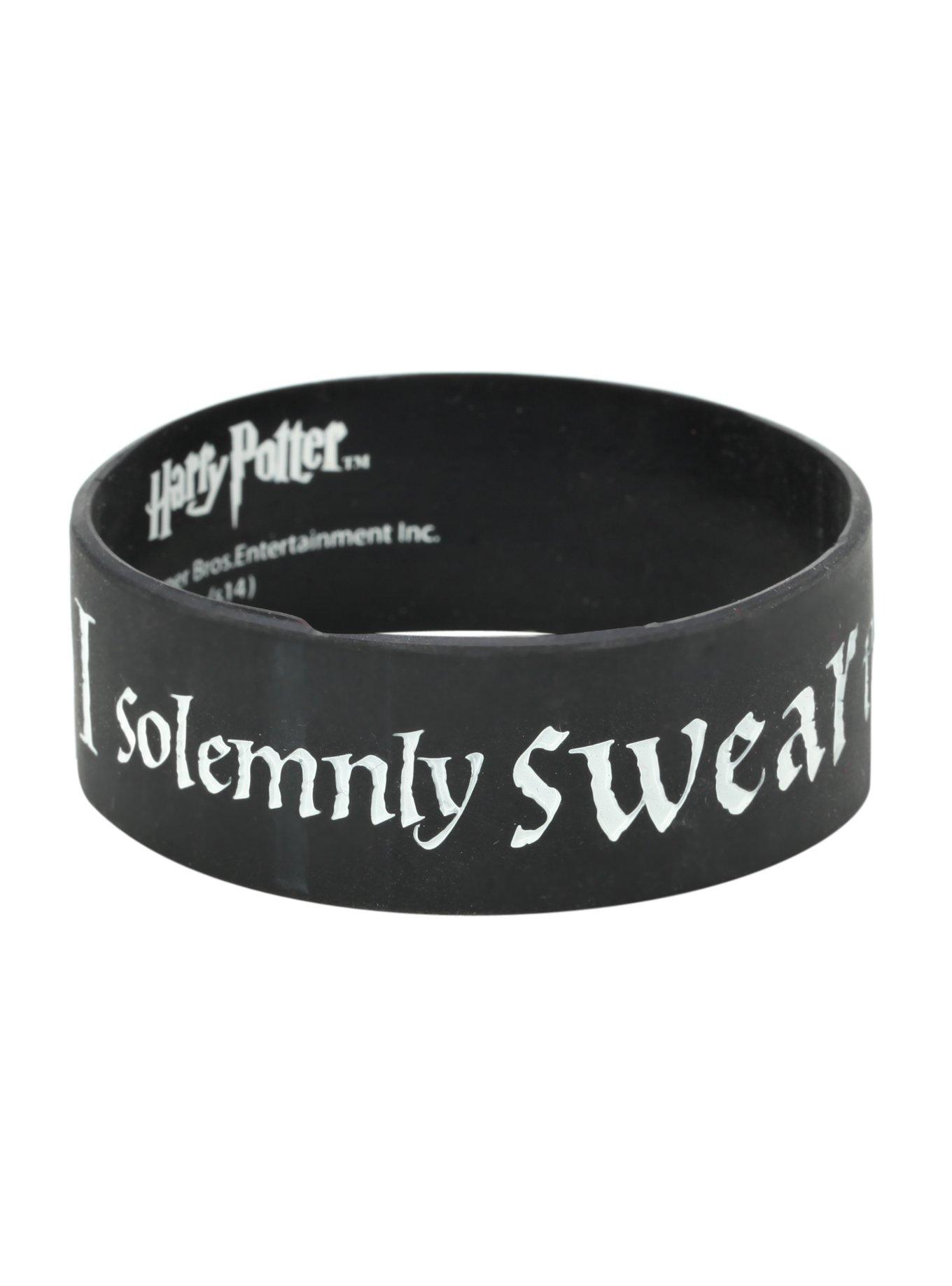 Harry Potter Solemnly Swear Rubber Bracelet, , hi-res