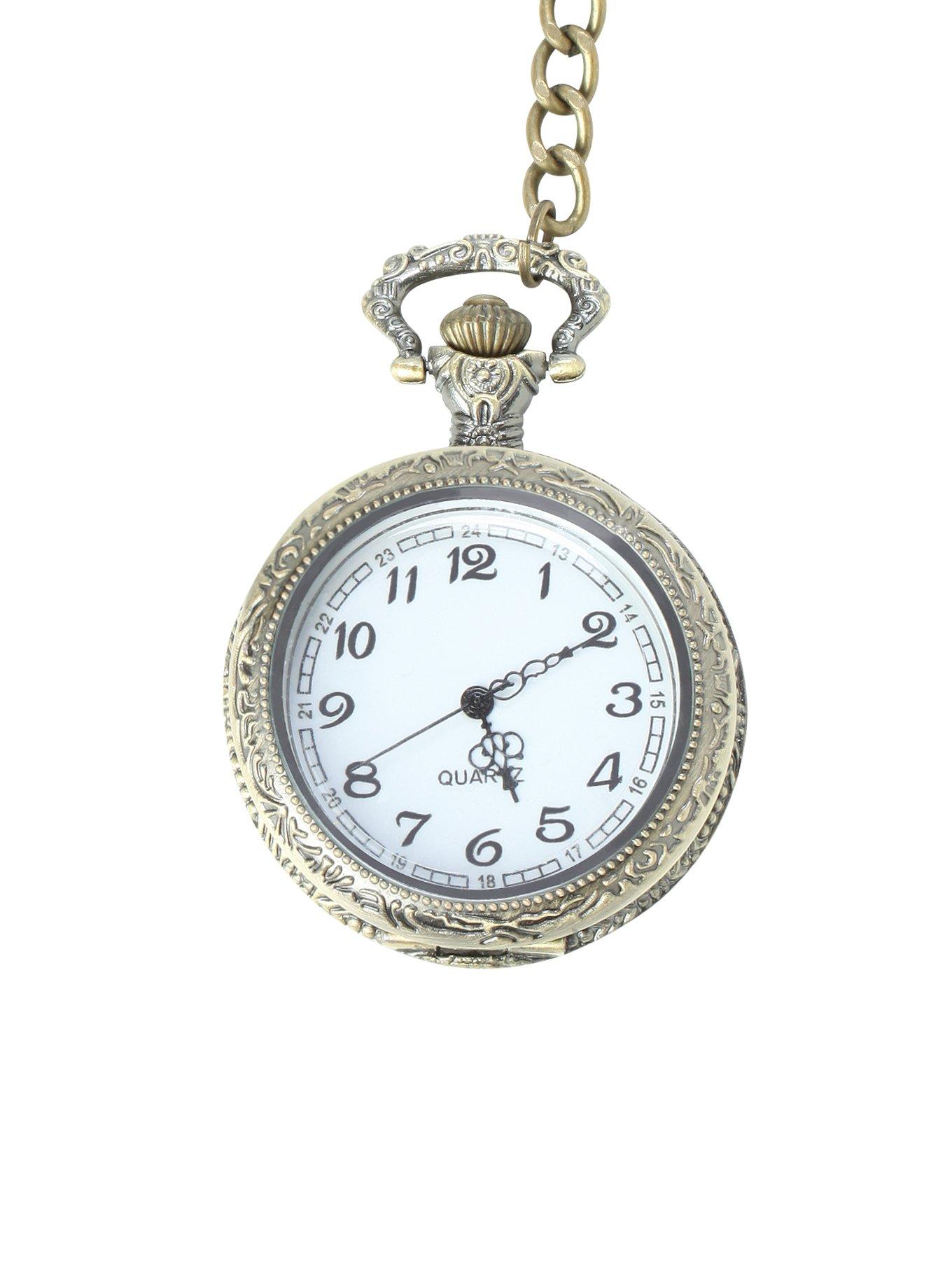 Burnished Gold Pocket Watch, , hi-res