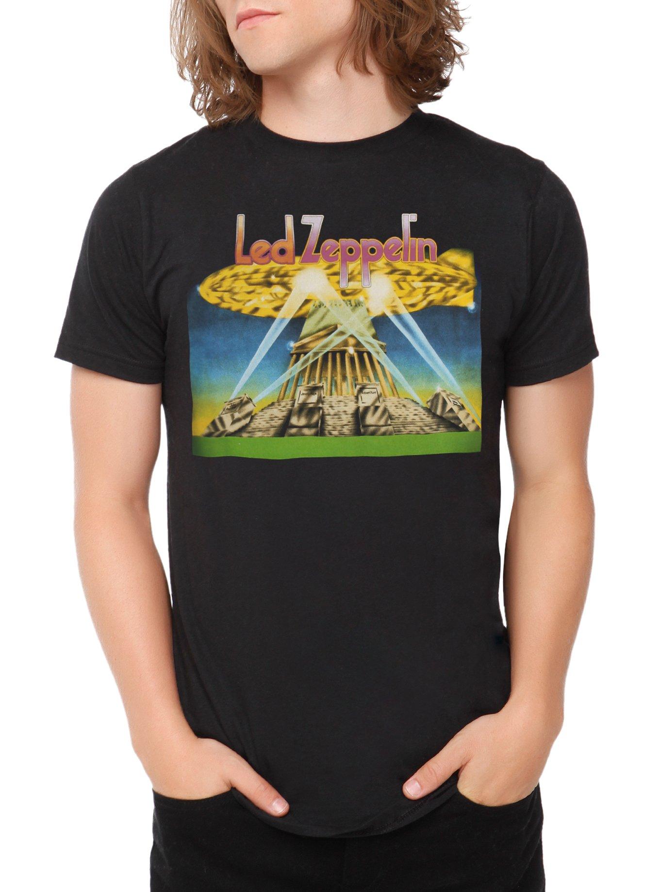 Led Zeppelin Blimp Building T-Shirt, BLACK, hi-res