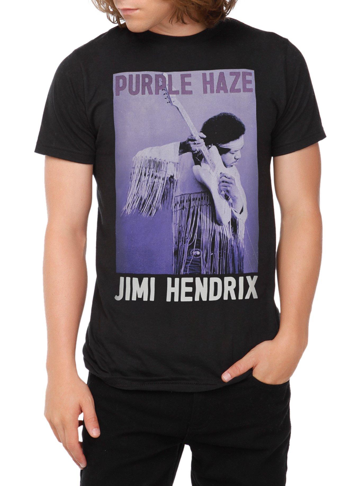 Jimi Hendrix Purple Haze T-Shirt 2XL, BLACK, hi-res