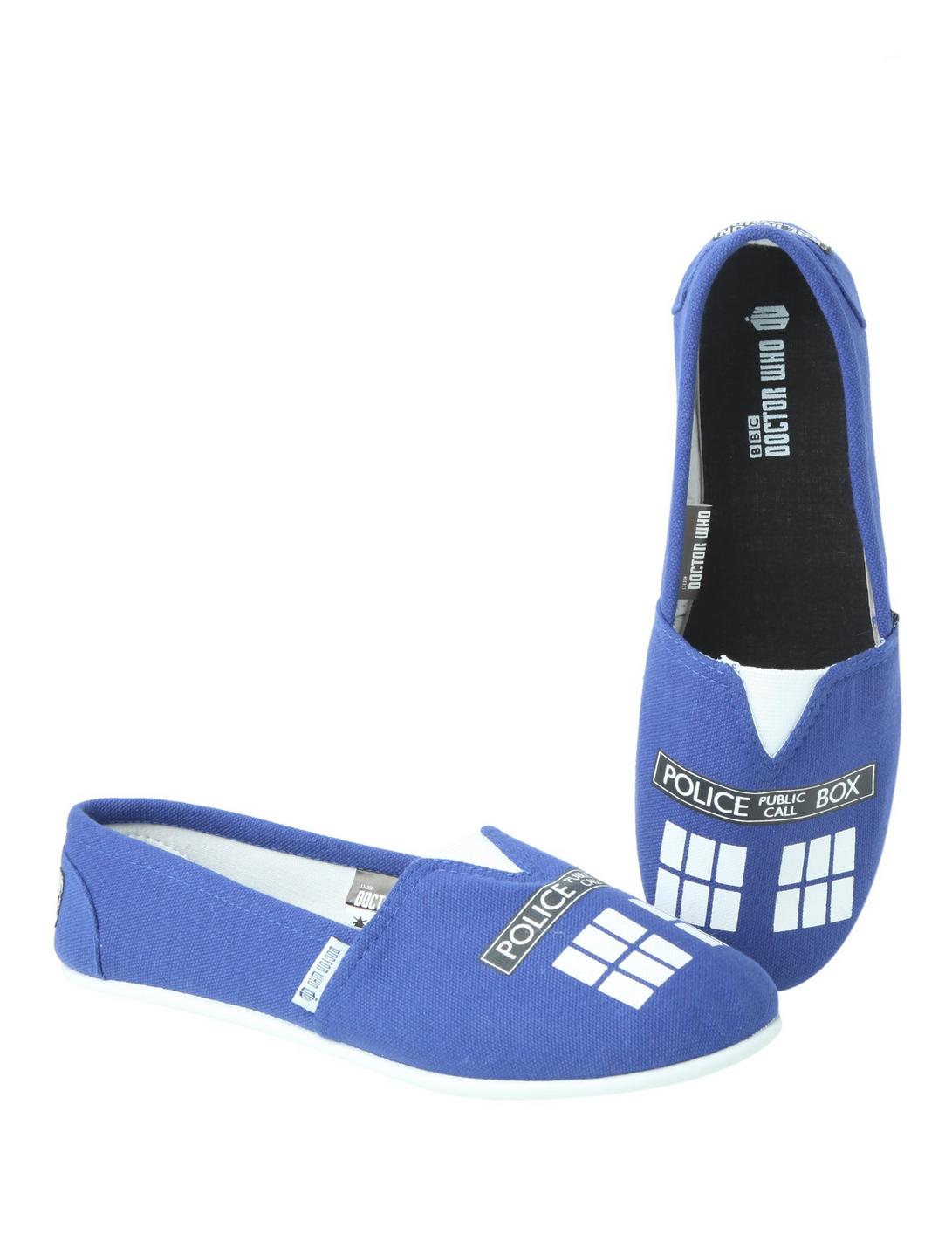 Doctor Who TARDIS Slip-On Shoes, ROYAL BLUE, hi-res