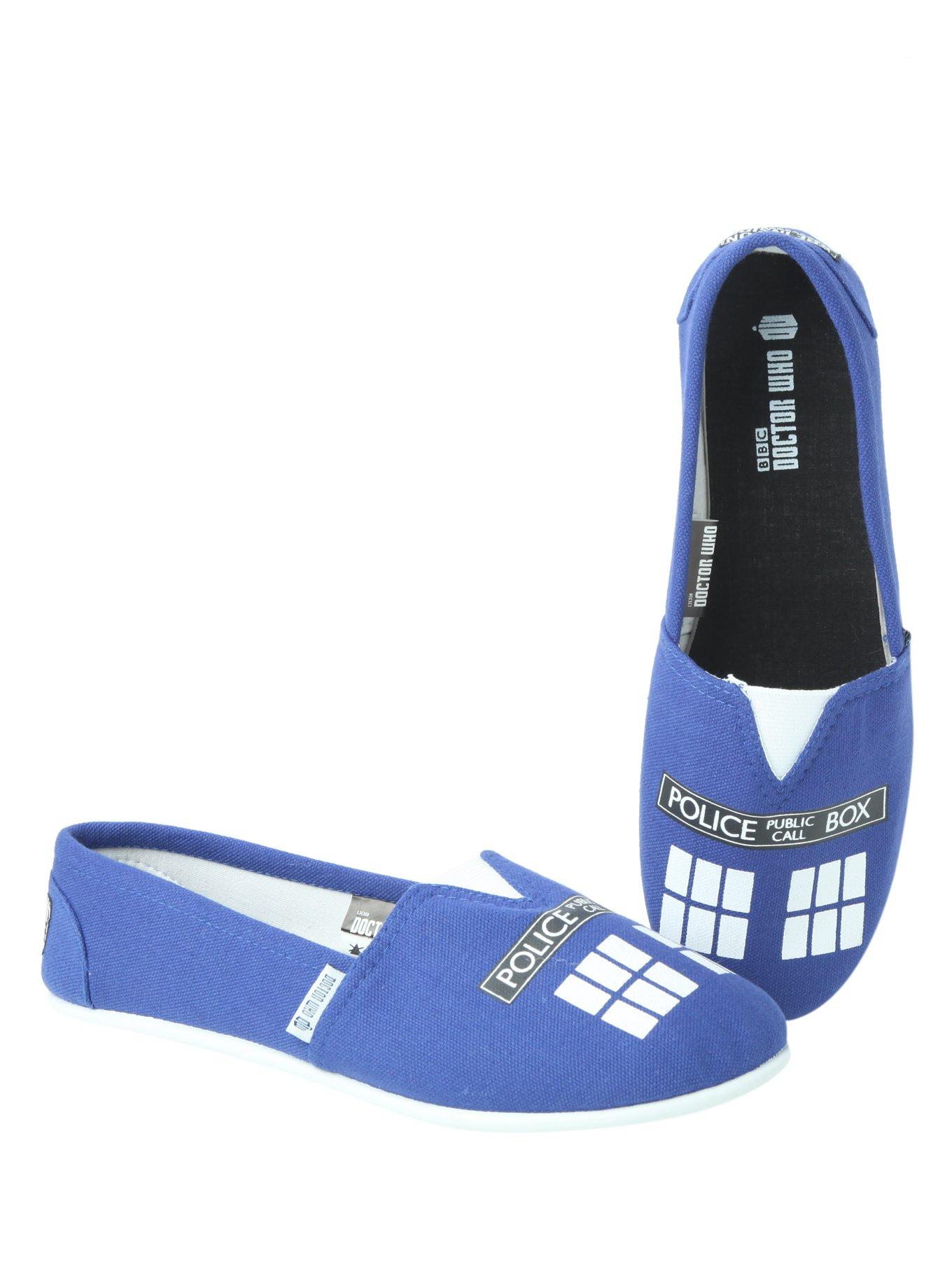 Doctor Who TARDIS Slip-On Shoes, ROYAL BLUE, hi-res