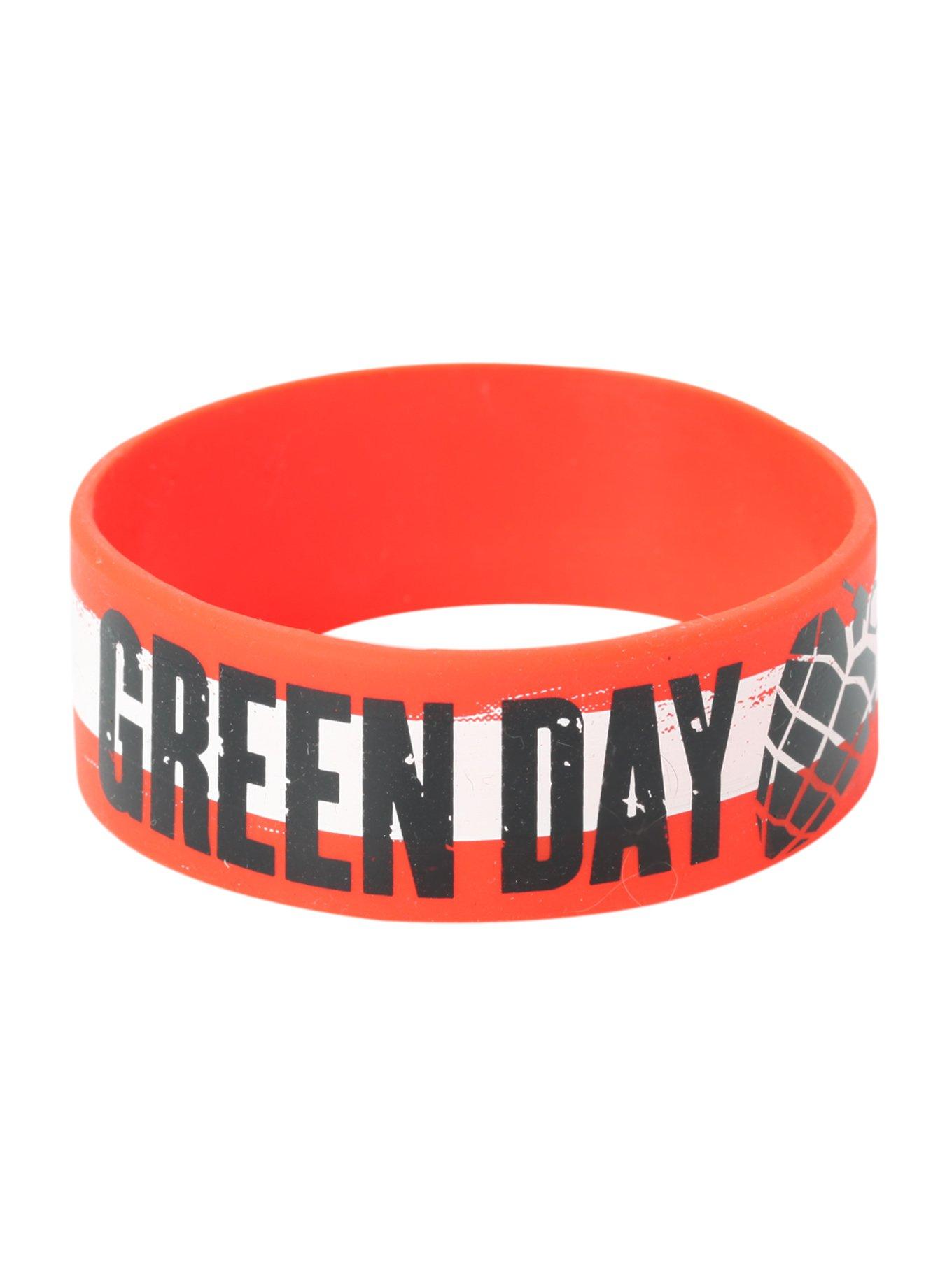 Green Day American Idiot Rubber Bracelet, , hi-res