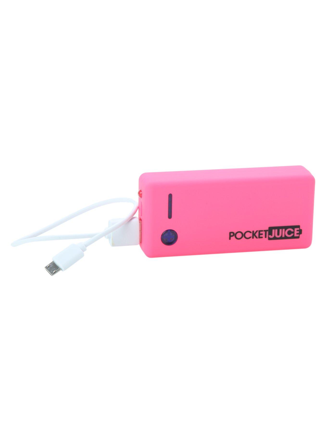 Tzumi Pocket Juice Pink 4000 mAh Rechargeable Power Bank, , hi-res