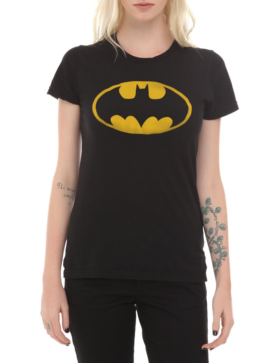 DC Comics Batman Logo Girls T-Shirt, , hi-res