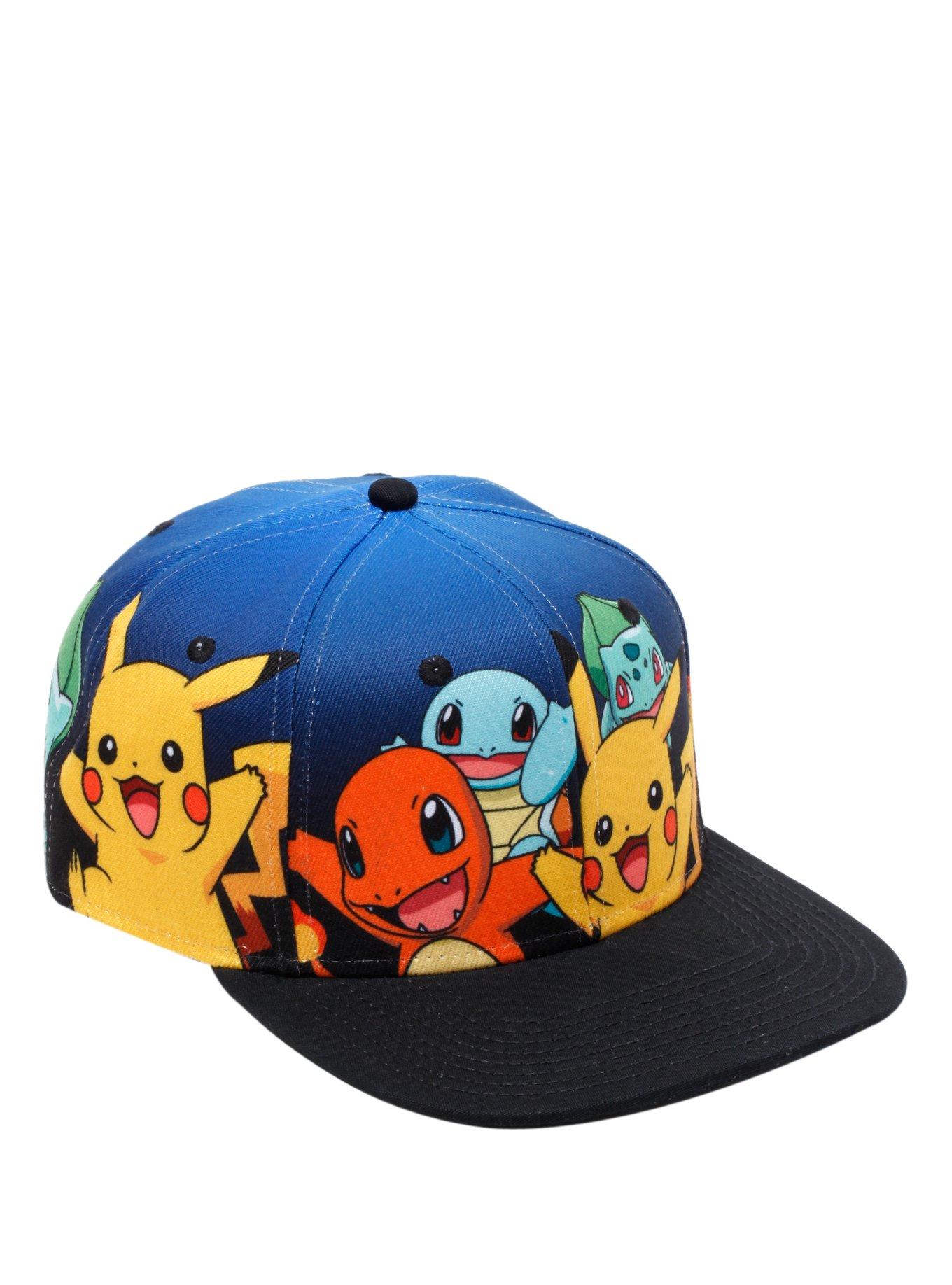 Pokemon Starters Snapback Hat, , hi-res