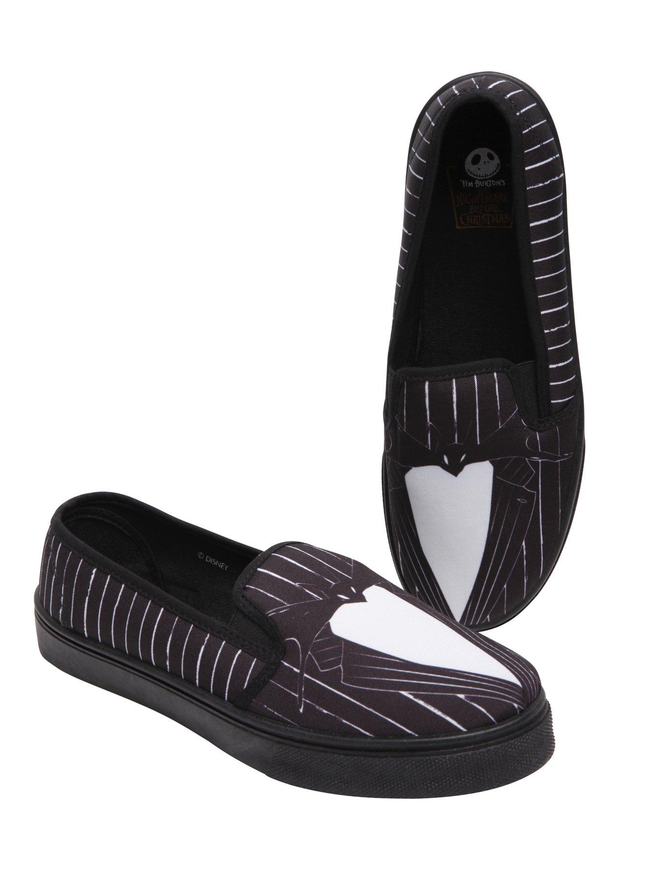 The Nightmare Before Christmas Jack Tuxedo Slip-On Shoes, BLACK, hi-res
