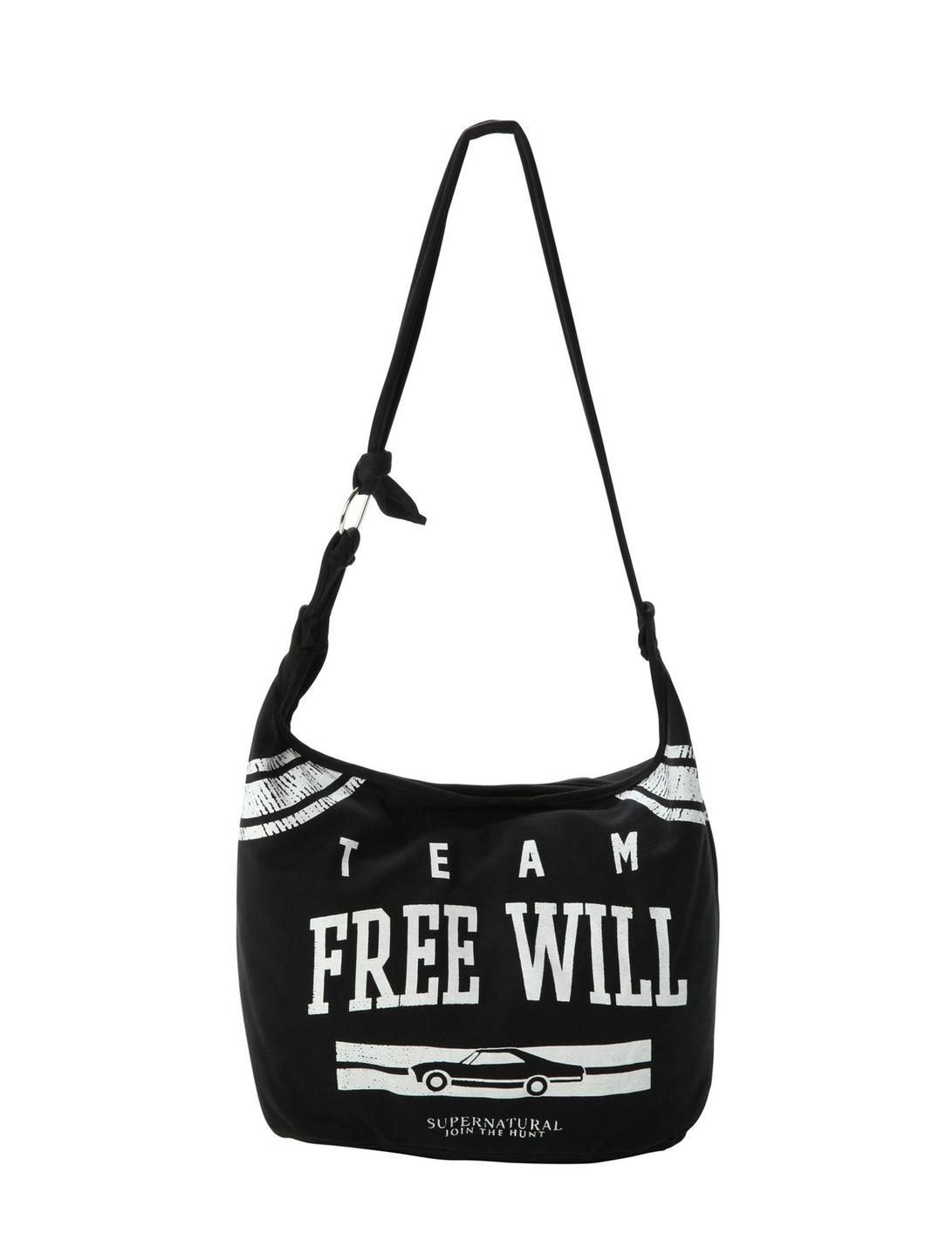Supernatural Team Free Will Hobo Bag, , hi-res