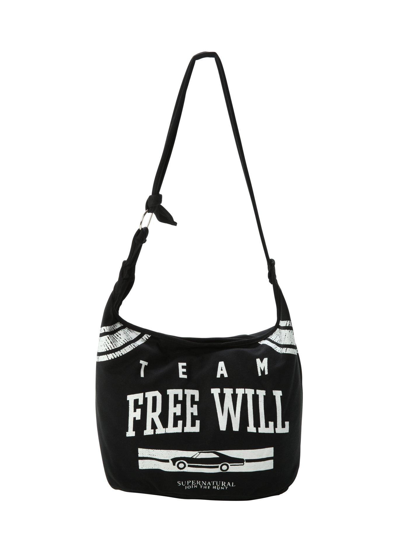 Supernatural Team Free Will Hobo Bag, , hi-res