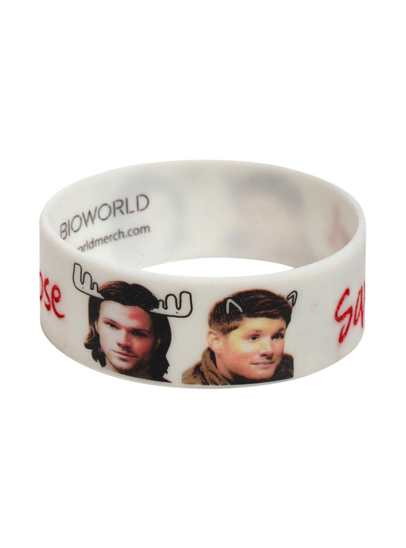 Supernatural Moose & Squirrel Rubber Bracelet, , hi-res