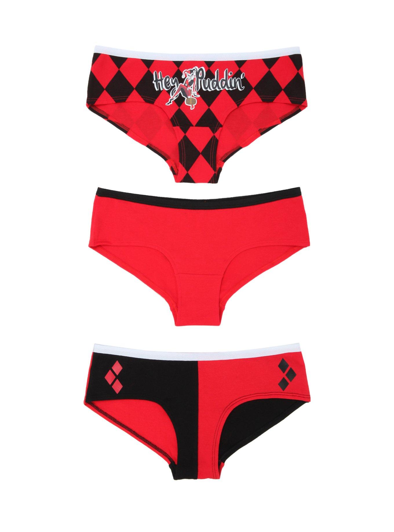 DC Comics Harley Quinn Panty 3 Pack, , hi-res