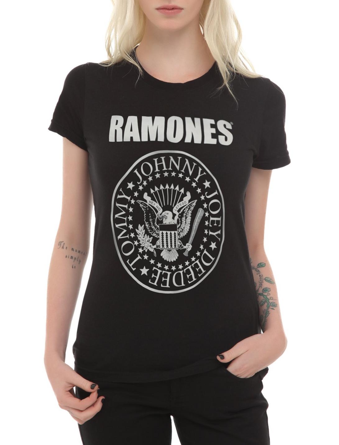 Ramones Seal Girls T-Shirt, BLACK, hi-res