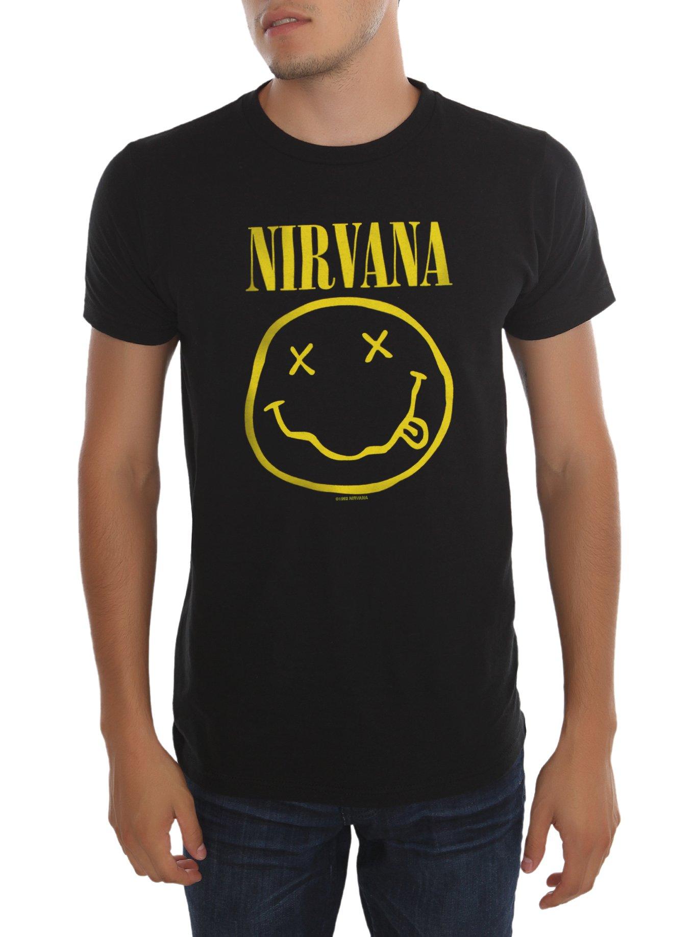 Nirvana Smiley T Shirt Hot Topic