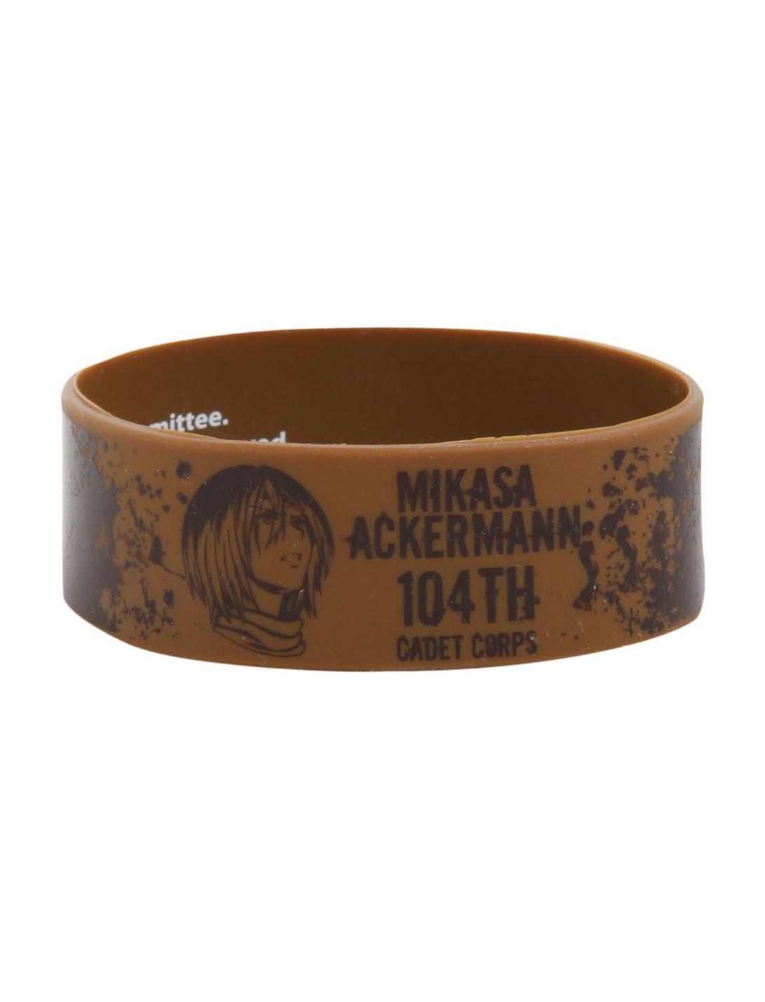 Attack On Titan Mikasa Rubber Bracelet, , hi-res