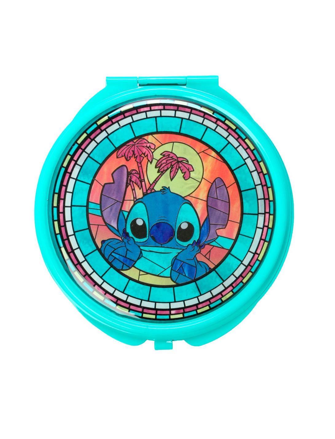 Disney Lilo & Stitch Stained Glass Circular Hinge Mirror, , hi-res