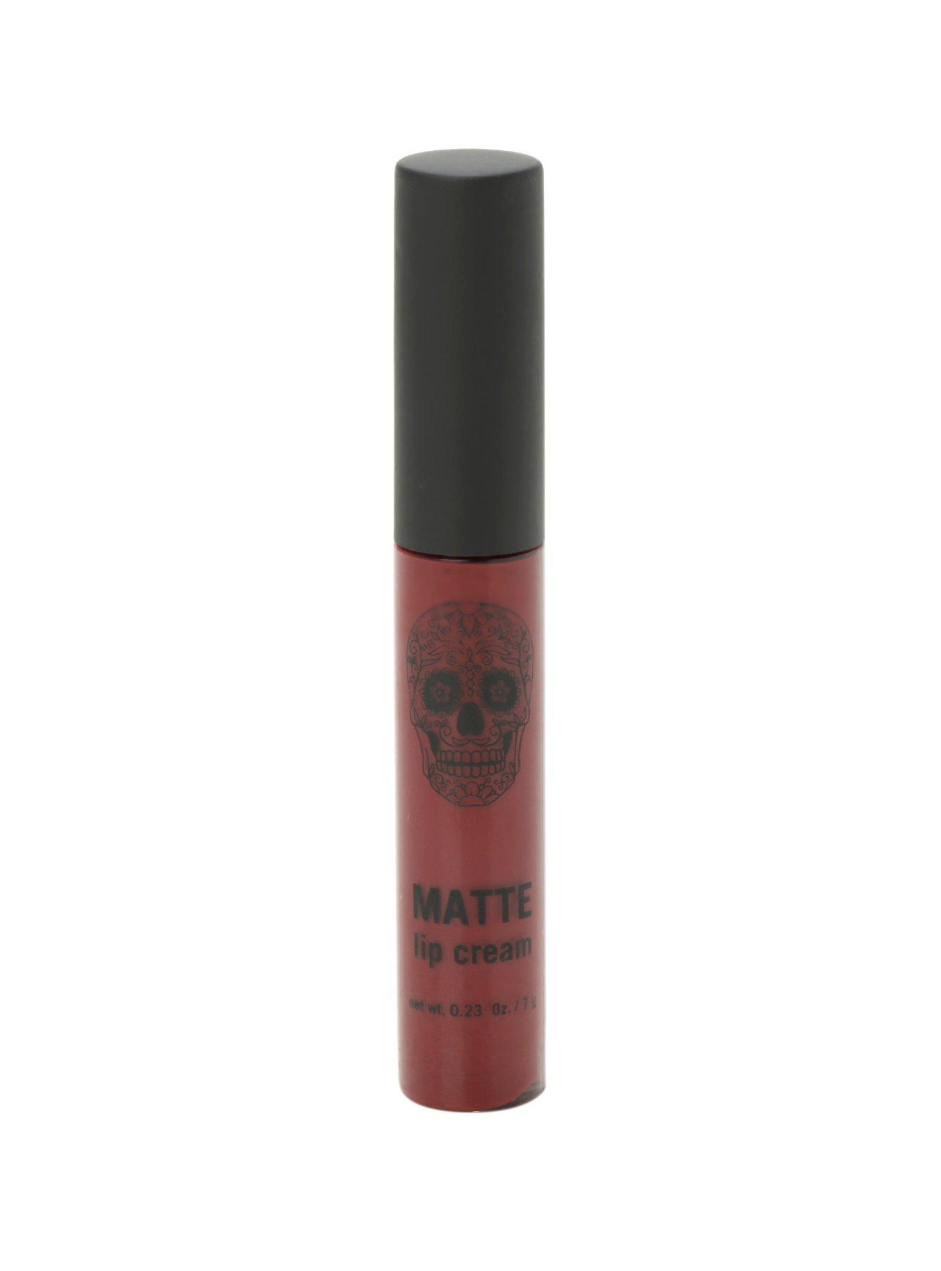 Blackheart Beauty Burgundy Matte Lip Cream, , hi-res