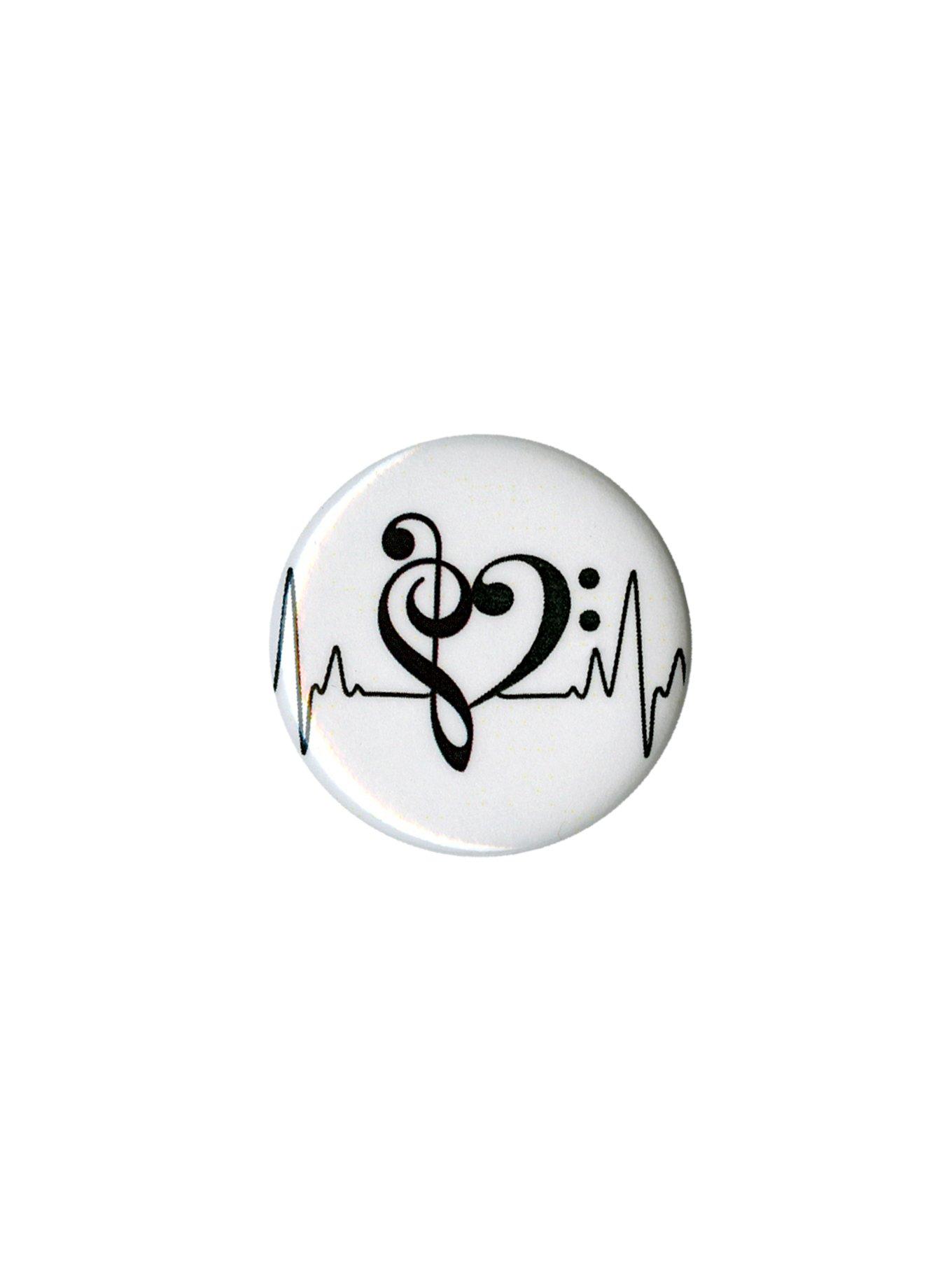 Music Heartbeat Pin, , hi-res
