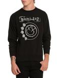 Blink-182 Smiley Logo Crew Pullover, BLACK, hi-res