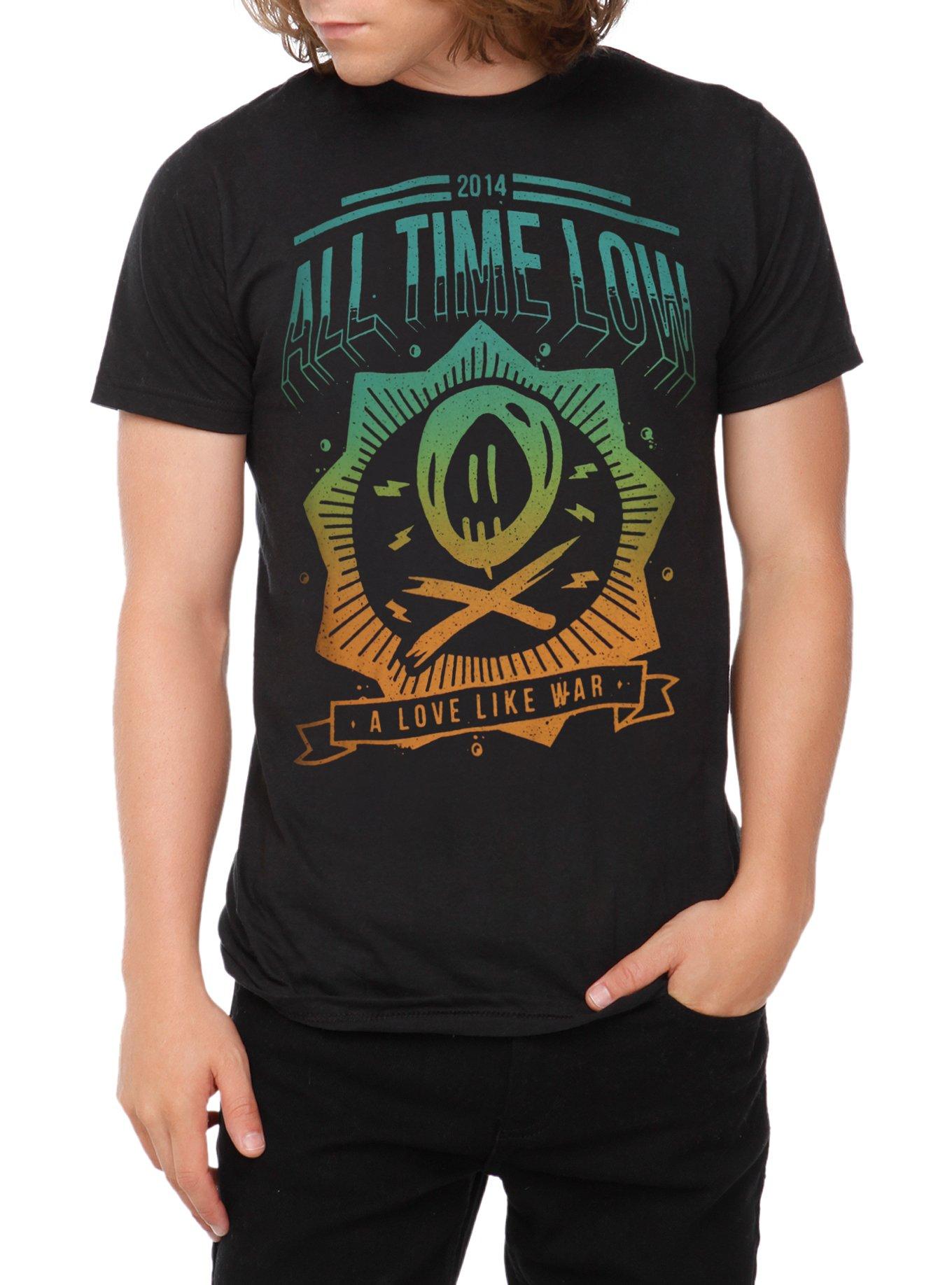 All Time Low Love Like War T-Shirt, BLACK, hi-res