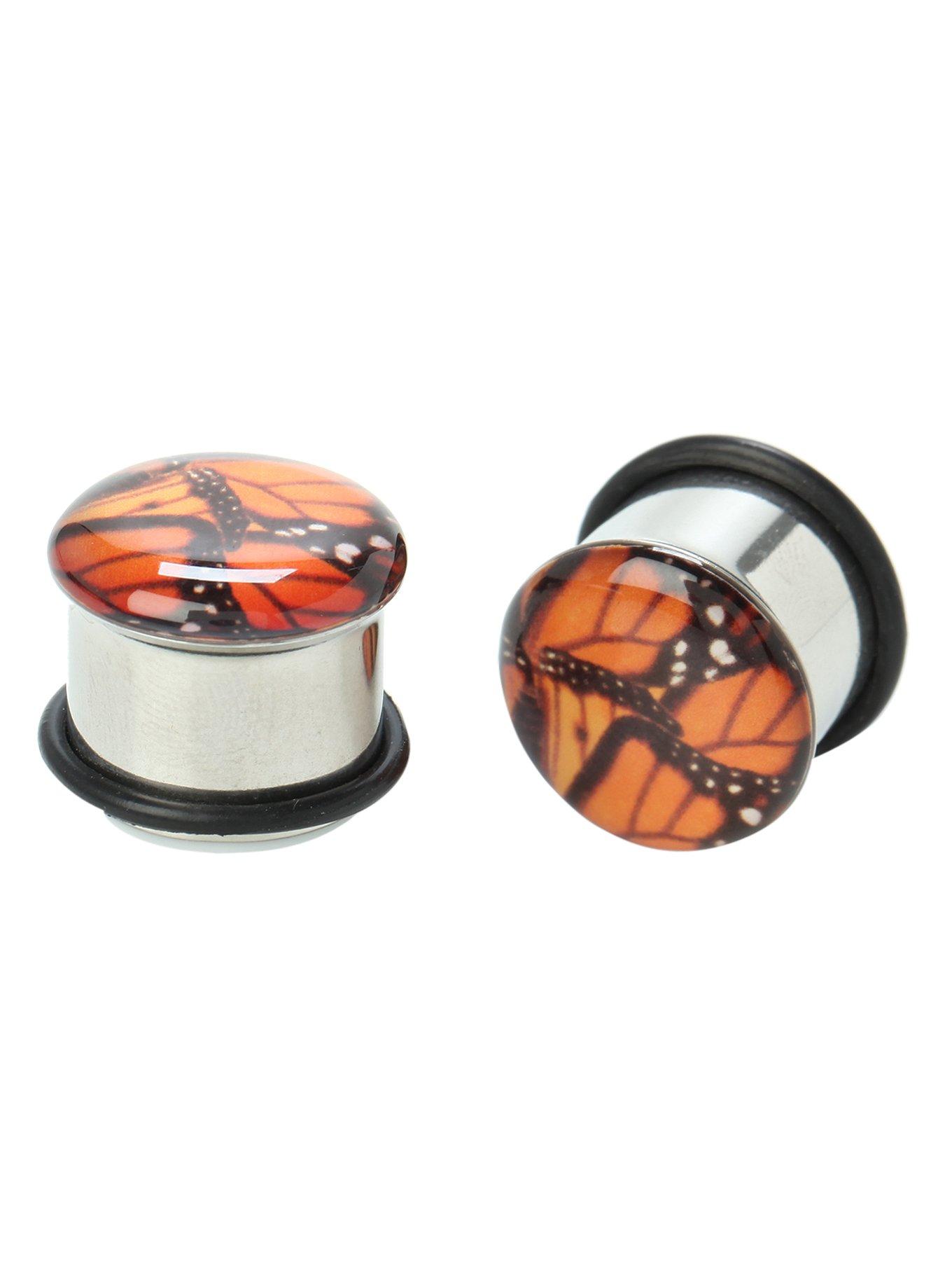 Steel Butterfly Saddle Plug 2 Pack | Hot Topic