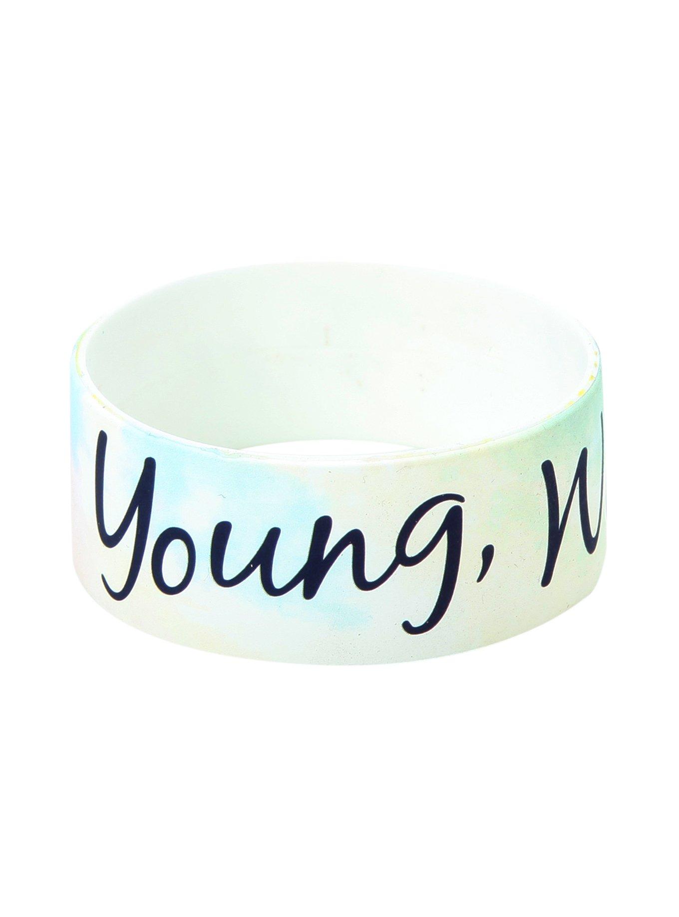 Young Wild Free Rubber Bracelet, , hi-res