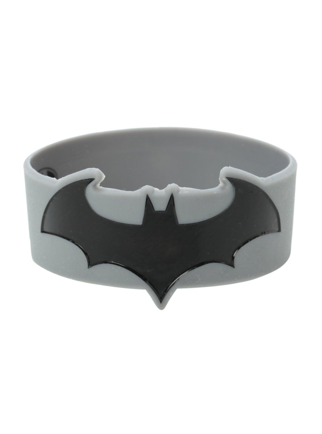 DC Comics Batman Grey Rubber Bracelet, , hi-res