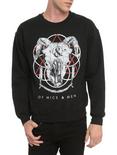 Of Mice & Men Ram Skull Crewneck Sweatshirt, BLACK, hi-res