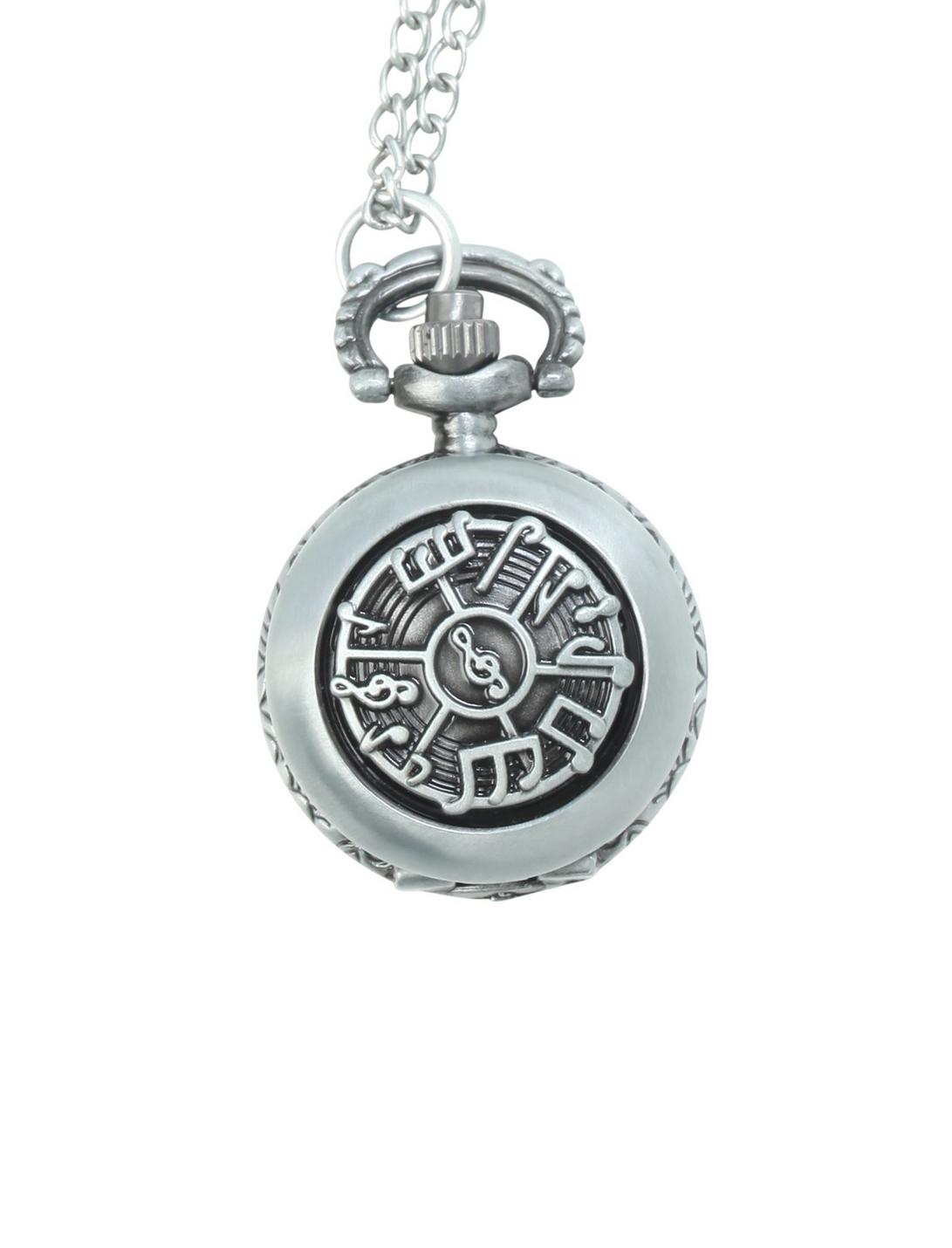 LOVEsick Music Note Pocket Watch Necklace, , hi-res