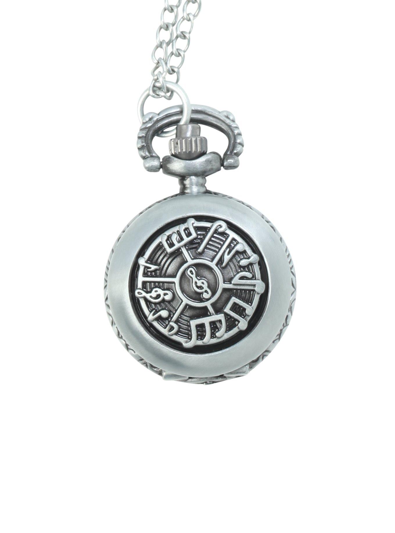 LOVEsick Music Note Pocket Watch Necklace, , hi-res