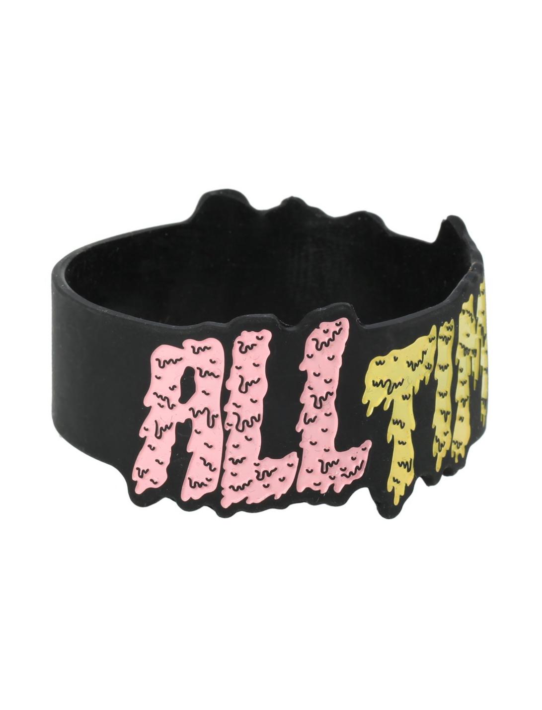 All Time Low Melting Logo Rubber Bracelet, , hi-res