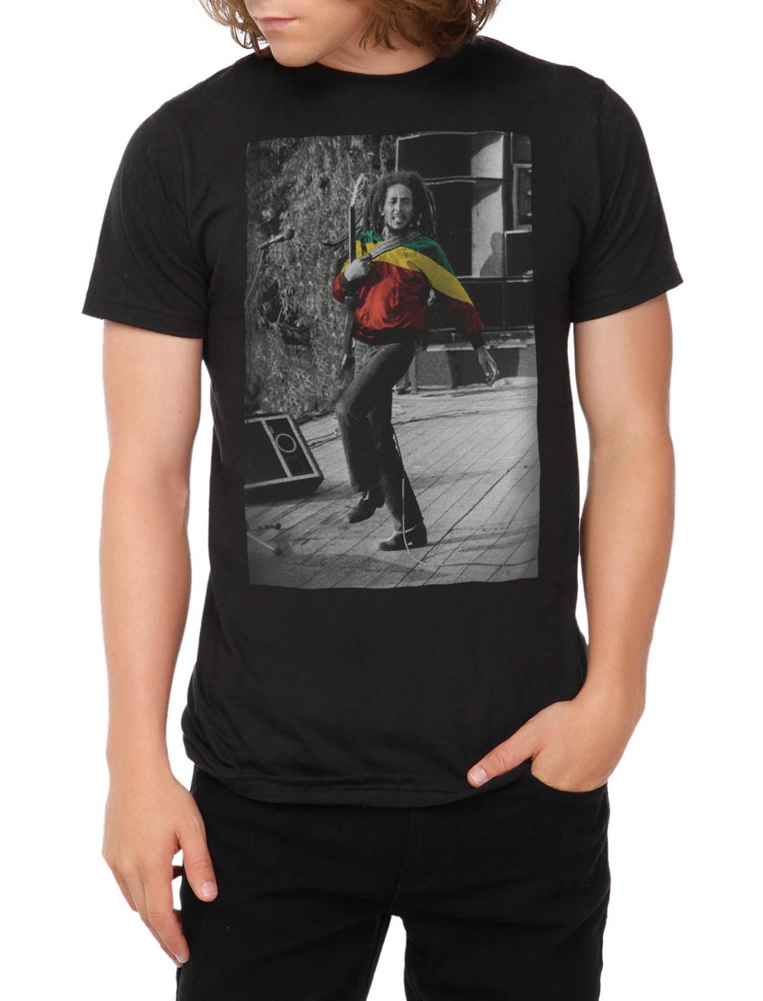 Bob Marley Rasta Jacket T-Shirt 2XL, BLACK, hi-res