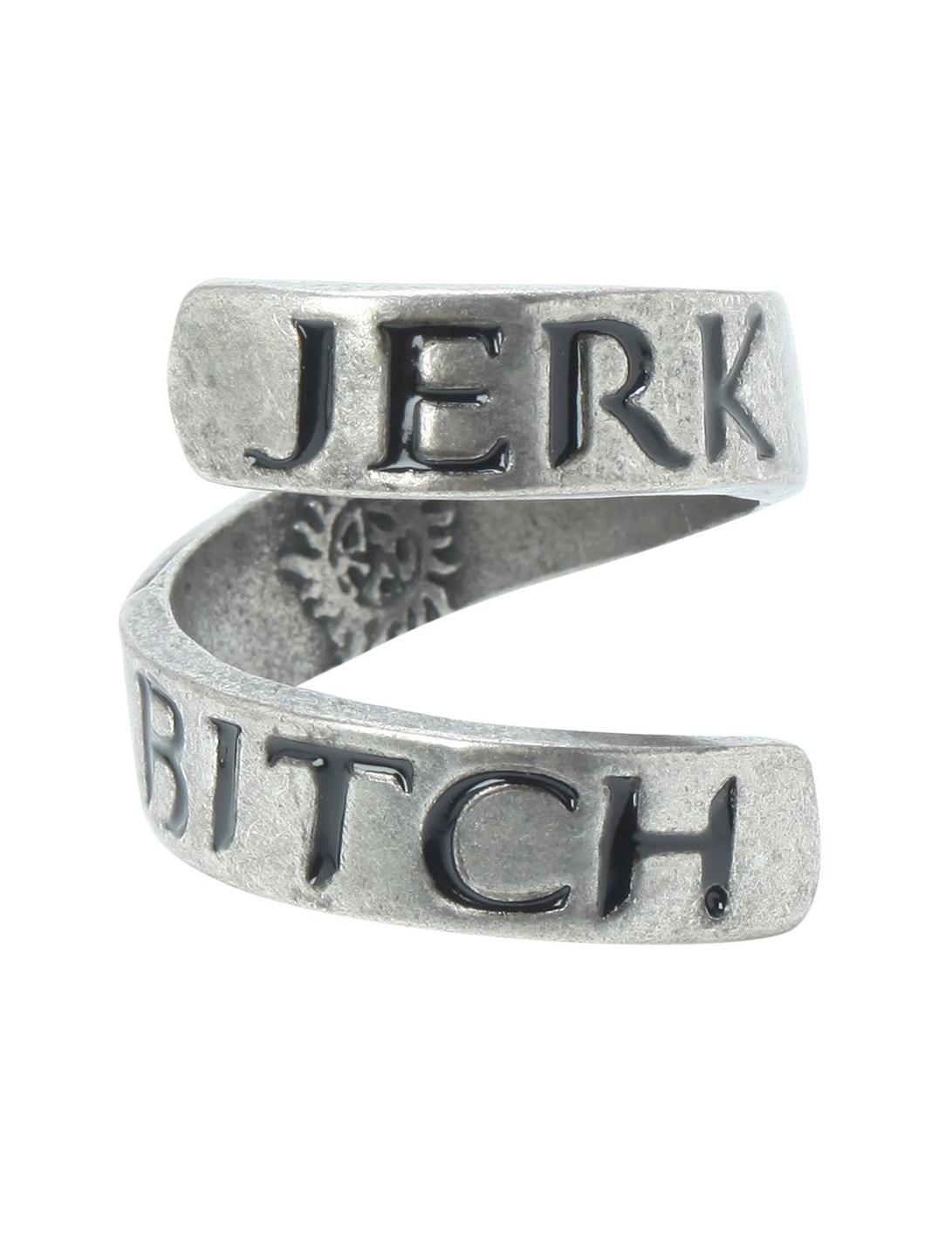 Supernatural Jerk Bitch Wrap Ring, BLACK, hi-res