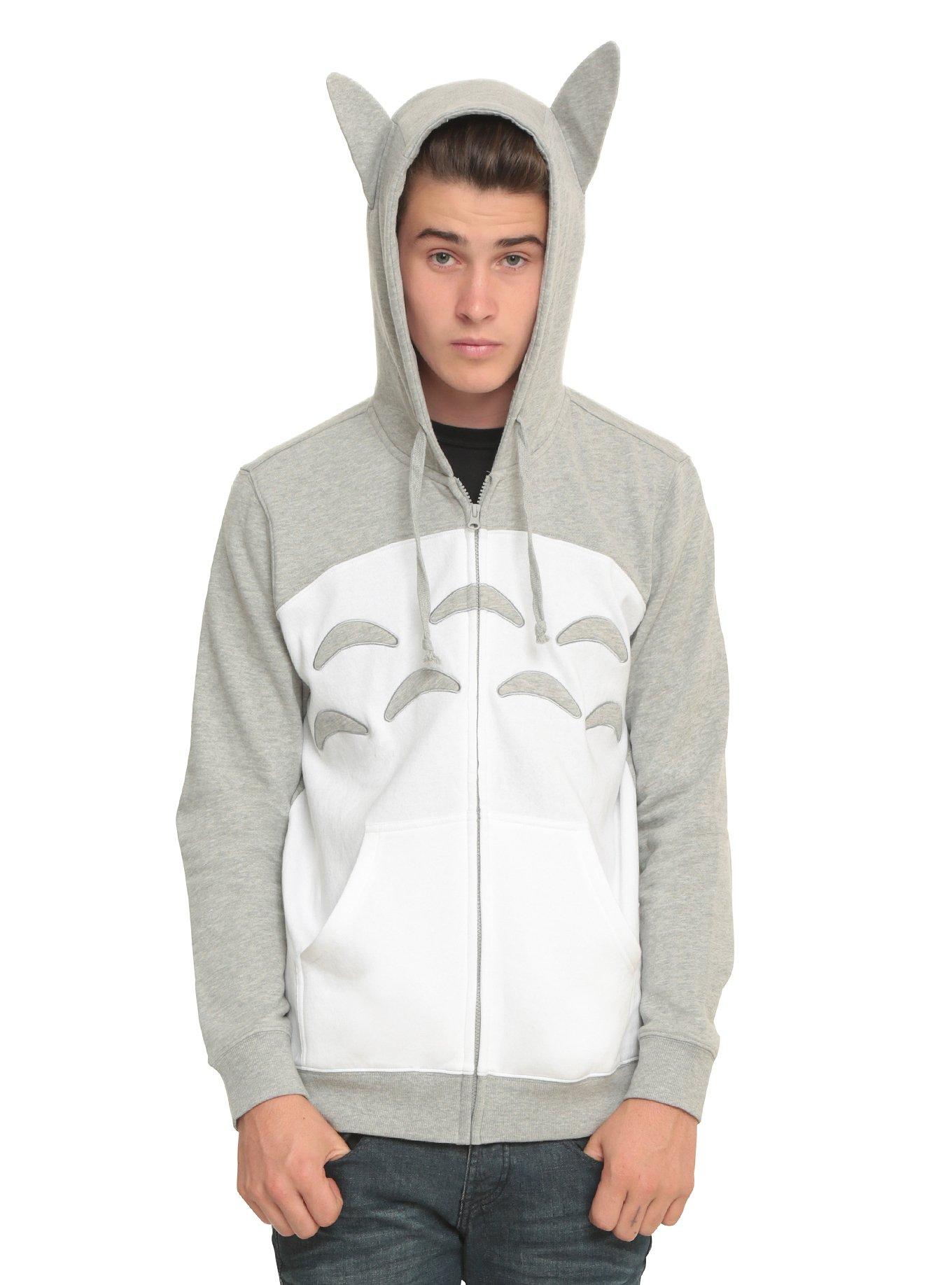 Studio Ghibli My Neighbor Totoro Cosplay Hoodie, GREY, hi-res