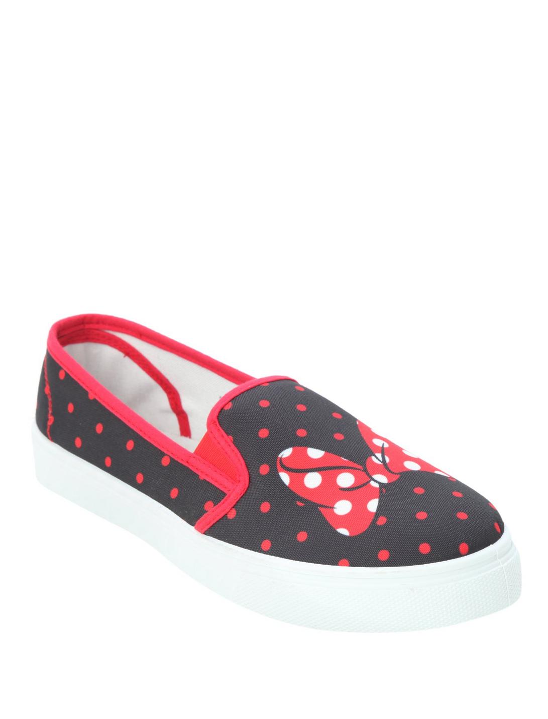 Disney Minnie Mouse Slip-On Sneakers, BLACK, hi-res